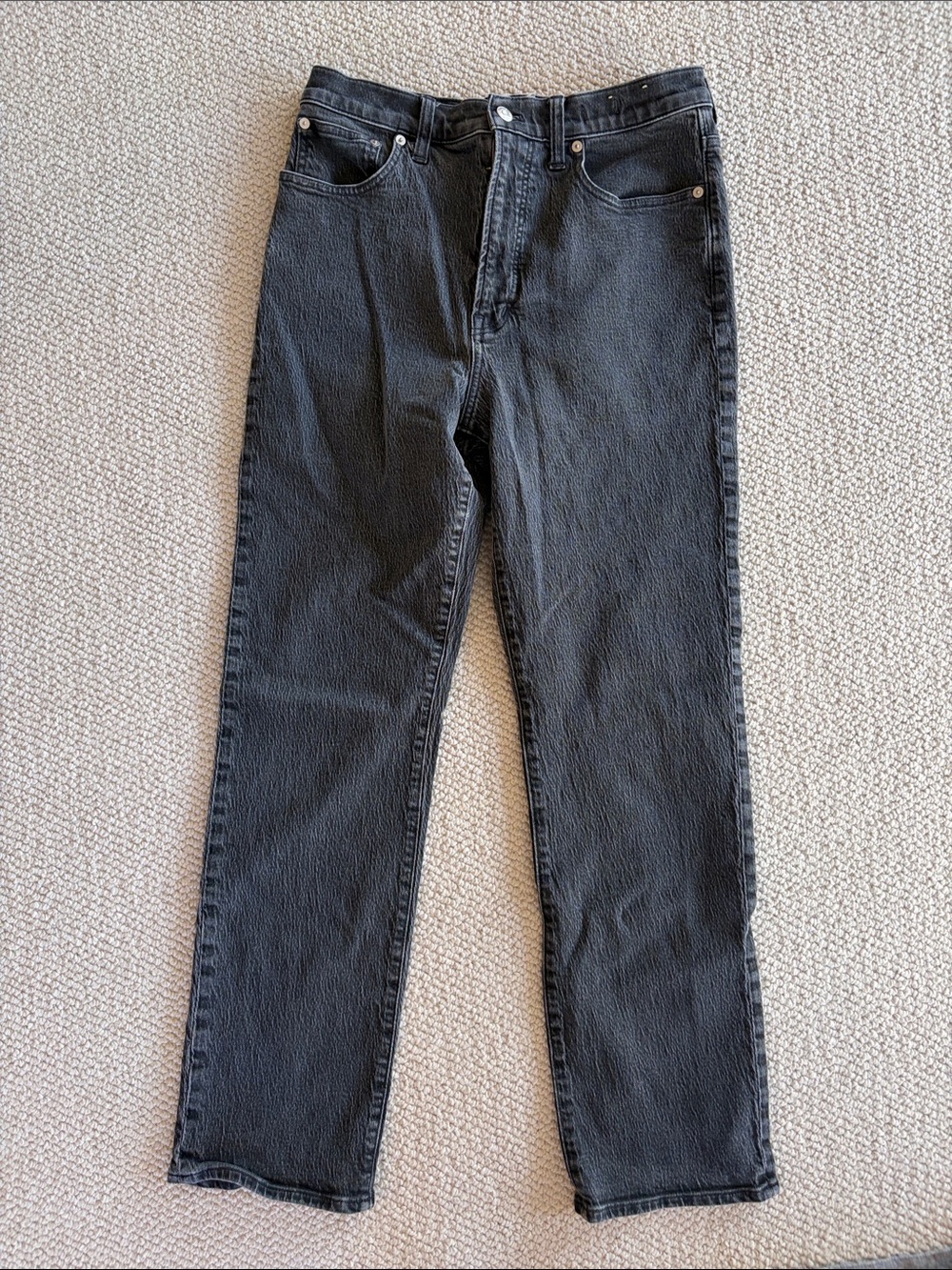 Madewell Black Straight-Leg Women's Jeans